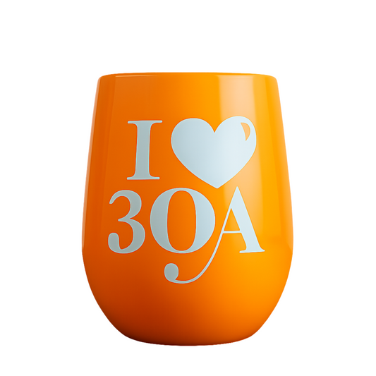 Stemless Wine - Shatterproof Orange